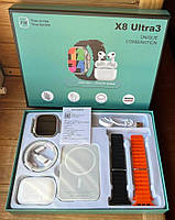 Набір 5 в 1 годину + навушники + бездротовий павербанк