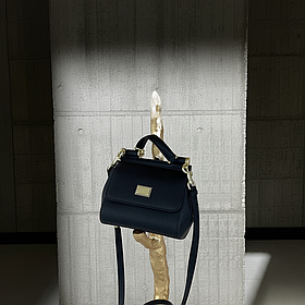 Сумка жіноча Dolce&Gabbana Sicily Medium — Premium чорний 18см