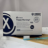 Одноразова зубна щітка з Hager&Werken Happy Morning просочена зубною пастою, 100 шт