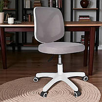 ДИТЯЧЕ ОРТОПЕДИЧНЕ КОМП'ЮТЕРНЕ КРЕСЛО Fundesk LST9 Grey сіре стілець для школяра з регулюванням висоти сидіння, фото 2