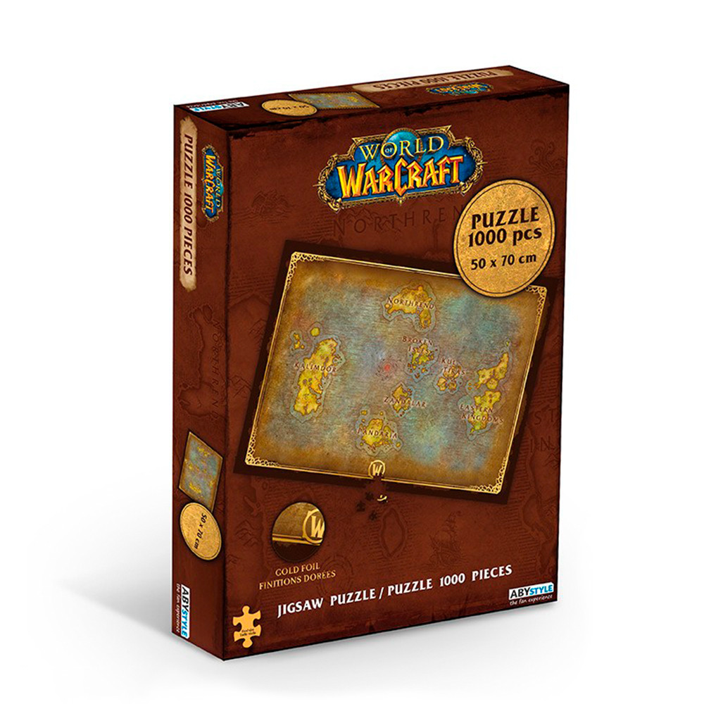 Пазл WORLD OF WARCRAFT Azeroth's map 1000 pieces (Варкрафт), фото 1