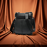 Маленька шкіряна сумка Leather Collection (5042) black, фото 2