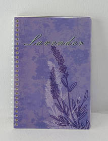 Блокнот На спіралі А5 Lavender 80 арк. в клітку Пластикова обкл. (8033-3-А) Axent