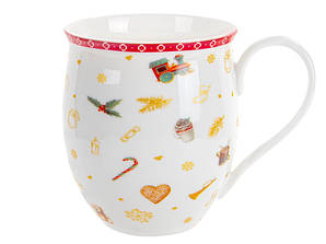 Чашка Lefard Christmas Delight 450 мл біла 985-129