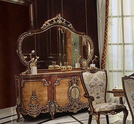 Буфет 220 см обідній класичний коричневий Гарда, фото 1