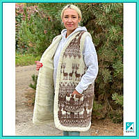 Жилет з овчини, Жилетка з овчини від виробника, Безрукавка на овчині, хутряний жилет з натуральної овчини GA1