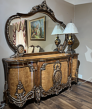 Буфет 220 см обідній класичний коричневий Гарда, фото 5