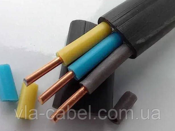 Кабель моноліт ВВГ-нг п 3х1.5 мідний негорючий Одеса ГОСТ (бухта 100м), фото 1