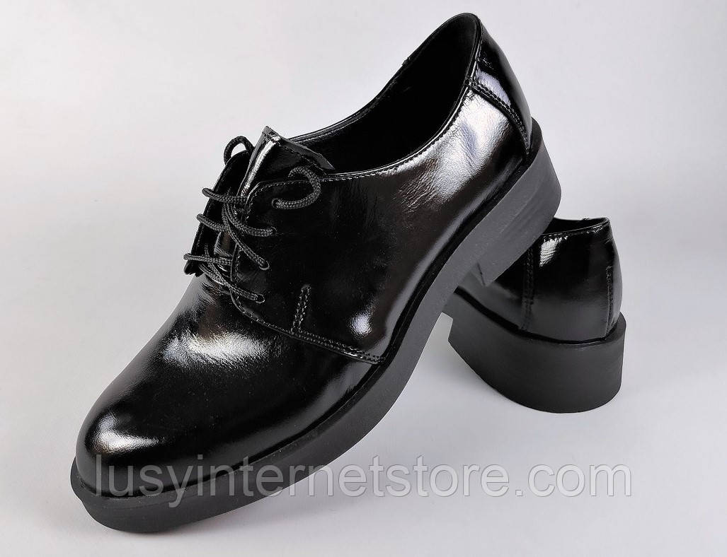 Туфлі жіночі на шнурках від виробника модель ЛОН25-134, фото 1