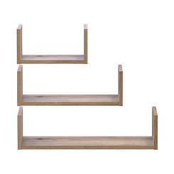 Комплект полиць Doros Філ Дуб Евок 3 шт. 30/45/60х15х15 DRS-011645