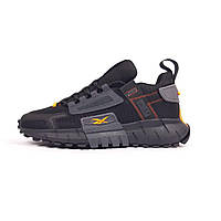 Чорні текстильні чоловічі кросівки Reebok Zig Kinetica Edg - рібок Зіг Кінетика