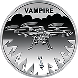 Монета України 5 грн. 2025 г. БПЛА "Vampire"` у сувенірному пакованні, фото 3