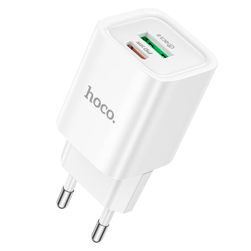 Адаптер сетевой HOCO Charm charger C149A |1USB/1Type-C, 30W/3A, PD/QC| 5125716