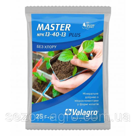 Добриво Мастер (Master) 13.40.13, Валагро (Valagro) Італія, 25 г, фото 1