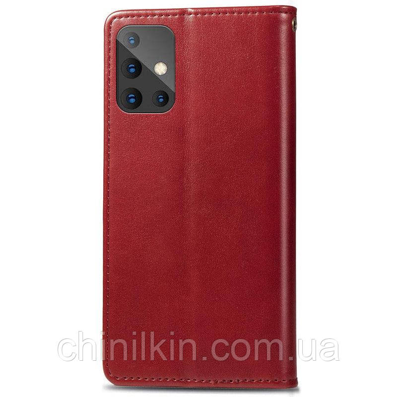 Чохол-книжка GETMAN Gallant шкіряний для Samsung A51 / A515- червоний, фото 1