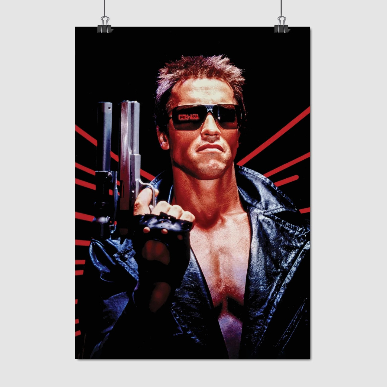 Плакат "Термінатор, Арнольд Шварценеггер, T-800, Terminator (1984)", 60×43см