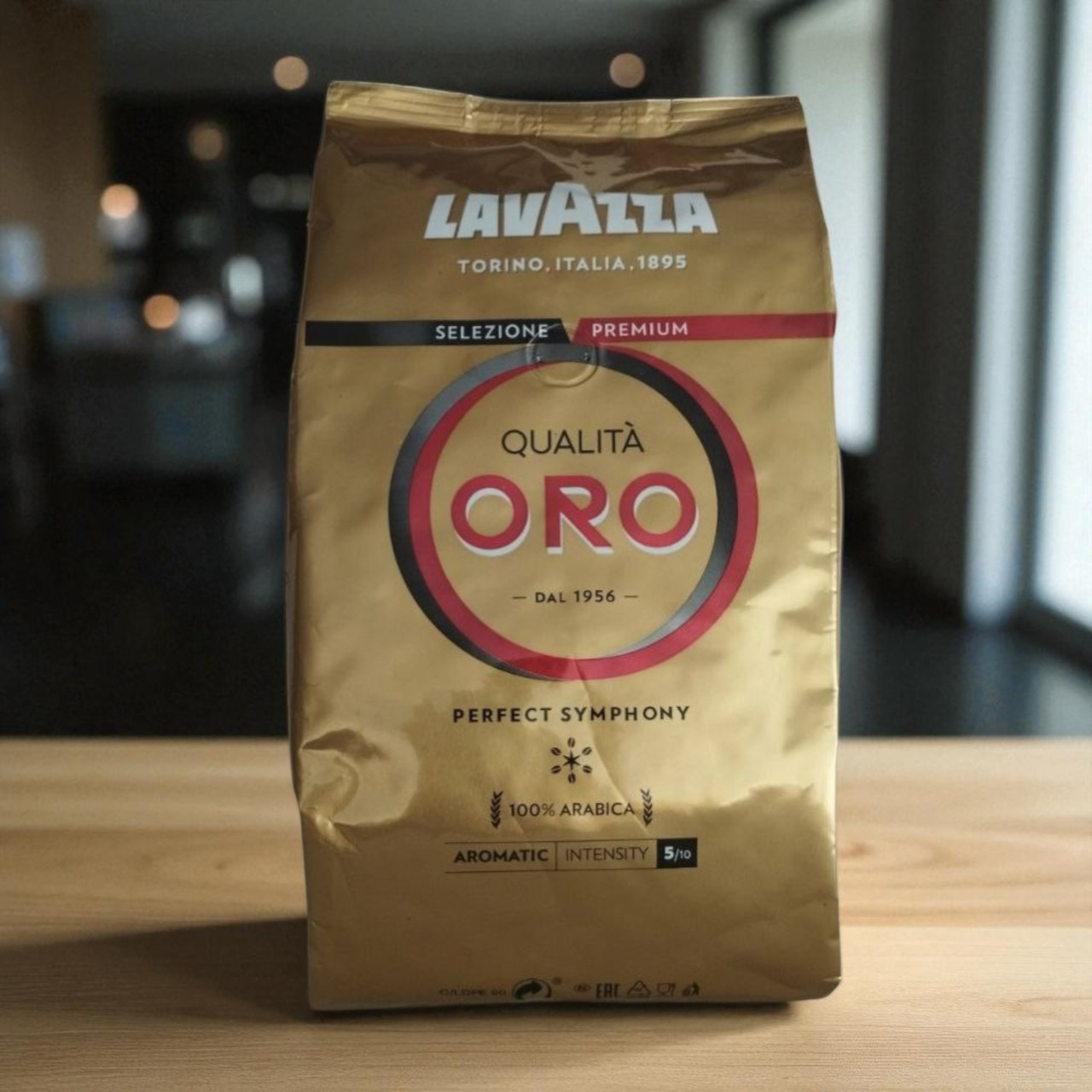 Кава в зернах Lavazza Qualita Oro 1кг Лавацца ОРО зернова кава Арабіка 100%, фото 1