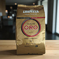 Кава в зернах Lavazza Qualita Oro 1кг Лавацца ОРО зернова кава Арабіка 100%