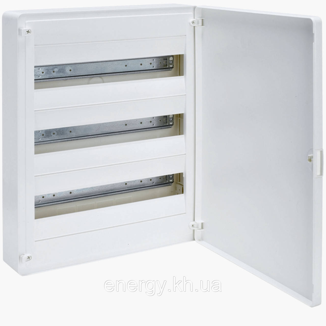 Щит на 54 модулі навісний з білими дверима - Hager Golf VS318PD, фото 1