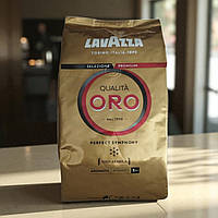 Кава в зернах Lavazza Qualita Oro 1кг Лавацца ОРО зернова кава Арабіка 100%