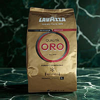 Кава в зернах Lavazza Qualita Oro 1кг Лавацца ОРО зернова кава Арабіка 100%