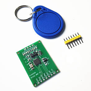 RFID зчитувач MFRC522 (міні-версія) 13.56 МГц + карти S50 + штирі, фото 2