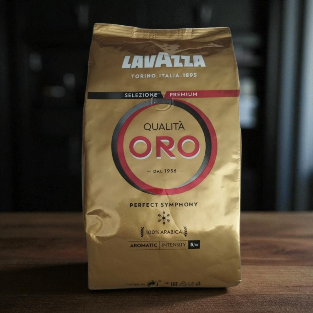 Кава в зернах Lavazza Qualita Oro 1кг Лавацца ОРО зернова кава Арабіка 100%, фото 1