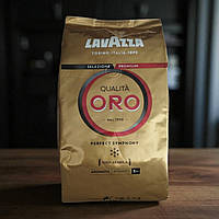 Кава в зернах Lavazza Qualita Oro 1кг Лавацца ОРО зернова кава Арабіка 100%