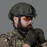 Шолом FAST VELCRO SPECPROM рівень захисту NIJ IIIA. Олива L, фото 3
