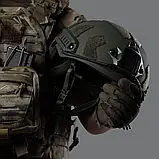 Шолом FAST VELCRO SPECPROM рівень захисту NIJ IIIA. Олива L, фото 5