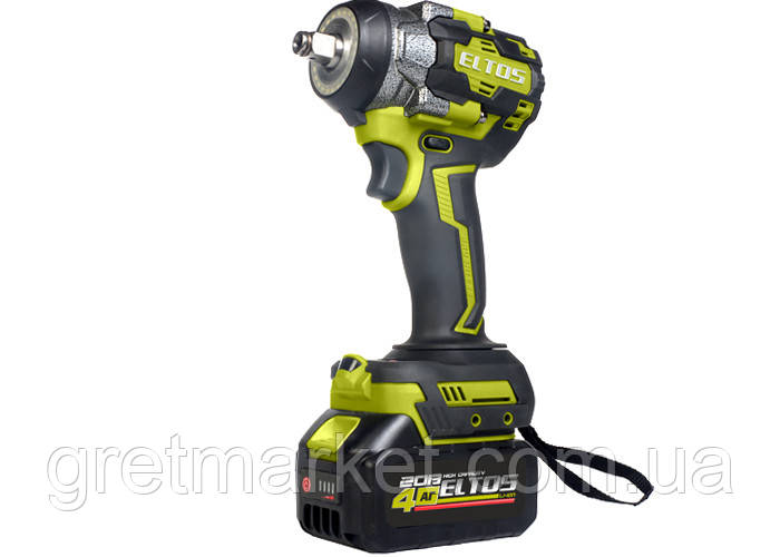 Акумуляторний гайковерт Eltos АГ-600BL (1 АКБ 4 А/год, зарядка, картон.упак), фото 1