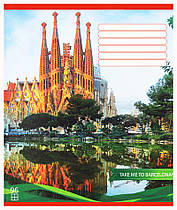 Зошит загальний Leader Осінні міста 96 аркушів клітинка 959063