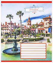 Зошит загальний Leader Фонтани 96 аркушів клітинка 959063