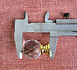 Меблева ручка кришталик оргстекло 30мм золото, фото 3