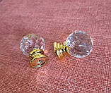 Меблева ручка кришталик оргстекло 30мм золото, фото 5