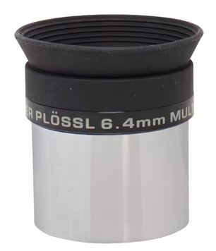 Окуляр Meade 6.4 мм 1.25" Super Plössl 52°, винос зіниці 5 мм, краї лінз чорнені