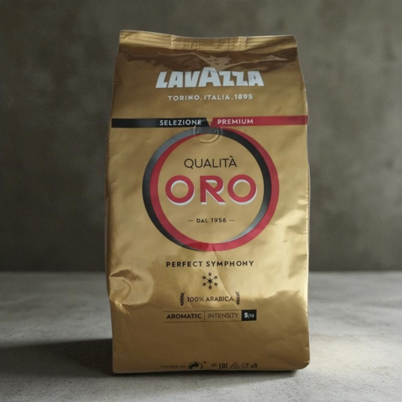 Кава в зернах Lavazza Qualita Oro Лавацца ОРО 1 кг зернова кава Арабіка 100%, фото 1