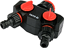 З'єднувач для крана з 2 виходами 3/4"-1" YATO YT-89100, фото 3