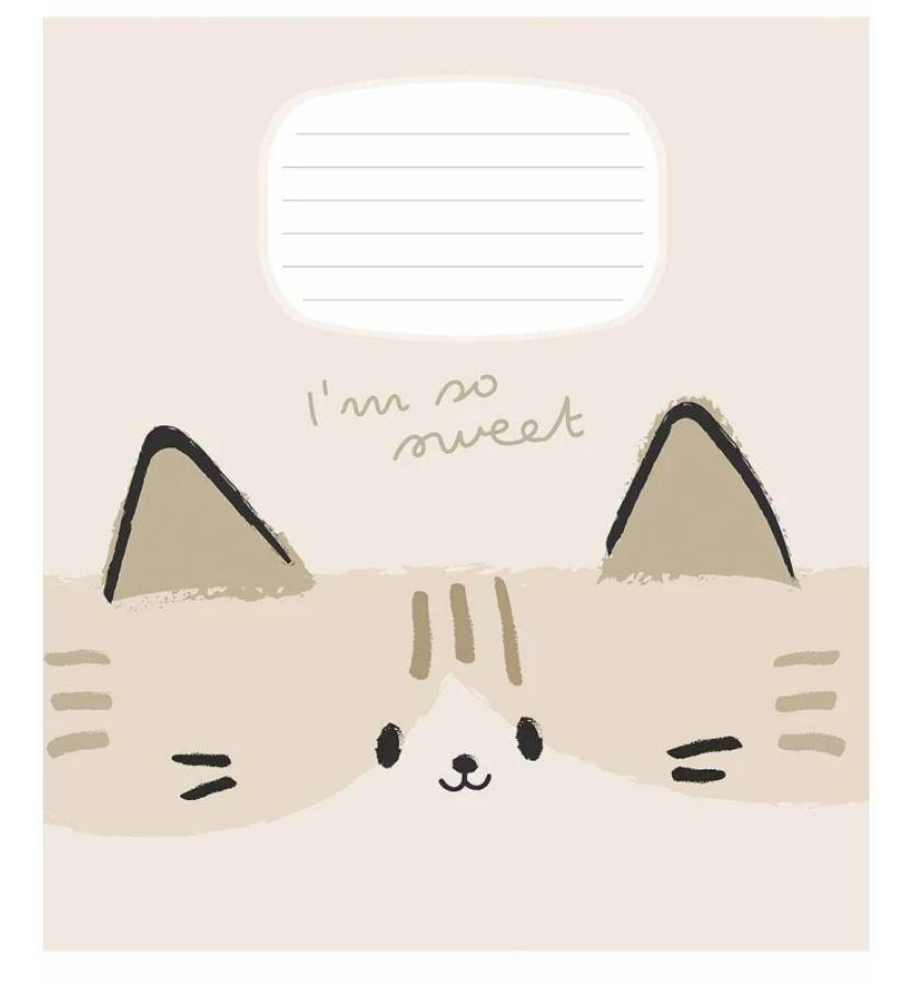 Зошит шкільний "My Friend" 12 аркушів, коса лінія, серія Школярик, для хлопчиків і дівчаток, фото 1