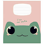 Зошит шкільний "My Friend" 12 аркушів, коса лінія, серія Школярик, для хлопчиків і дівчаток, фото 2