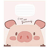 Зошит шкільний "My Friend" 12 аркушів, коса лінія, серія Школярик, для хлопчиків і дівчаток, фото 5