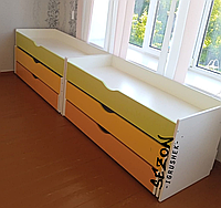 Триярусне ліжко для дитячих садків з ЛДСП 18 мм ST-45-2