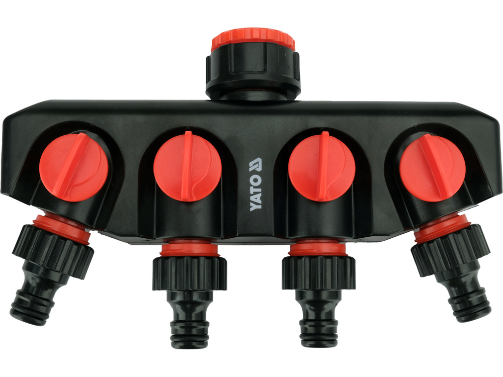 З'єднувач для крана з 4 виходами 3/4"-1" YATO YT-89103, фото 1