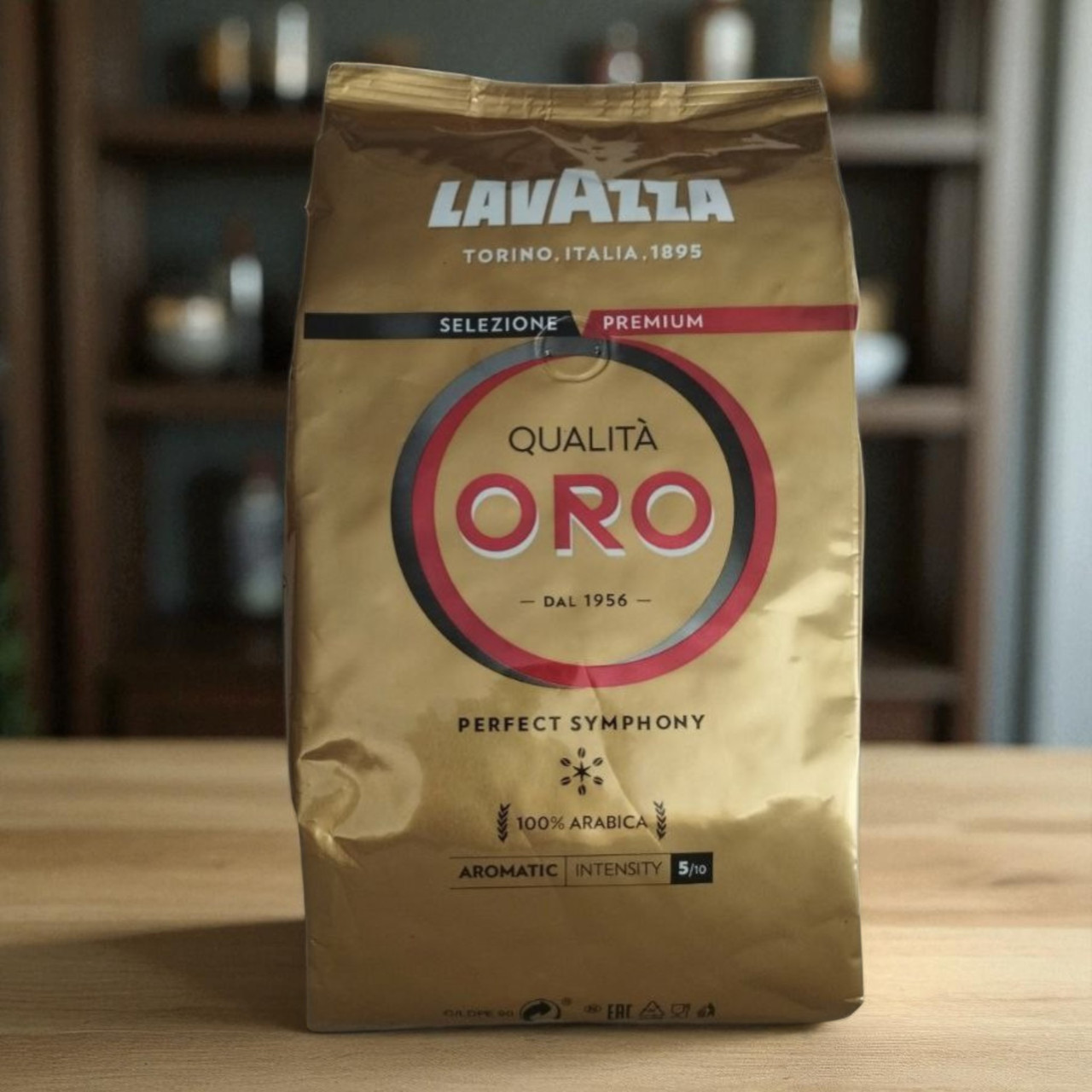 Lavazza Qualita Oro кава в зернах Лавацца ОРО 1кг Арабіка 100%, фото 1