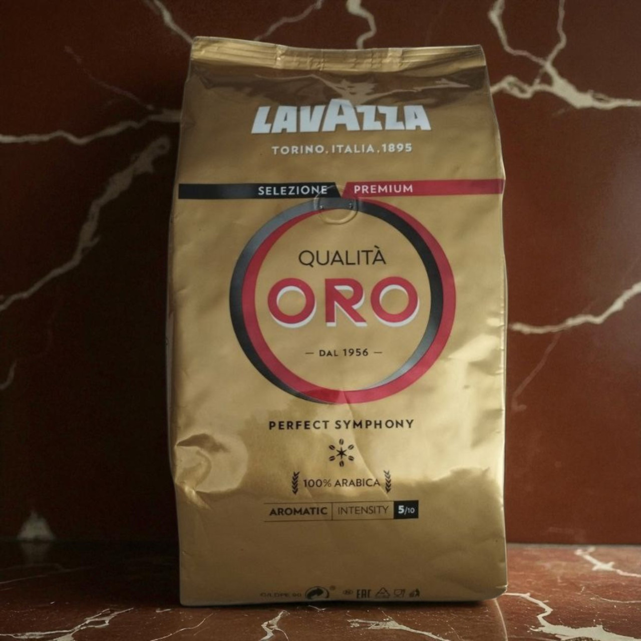 Lavazza Qualita Oro кава в зернах Лавацца ОРО 1кг Арабіка 100%, фото 1