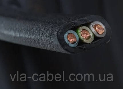 Кабель ВВГ 3х2.5 мідний негорючий Одеса ГОСТ (бухта 100м), фото 1