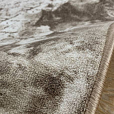 Килимова доріжка на гумовій основі ширина 1м  Бежевий мармур ATHENS, фото 3