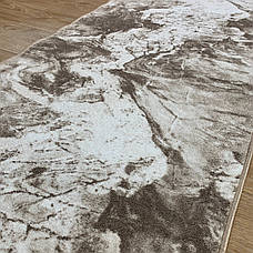 Килимова доріжка на гумовій основі ширина 1м  Бежевий мармур ATHENS, фото 4