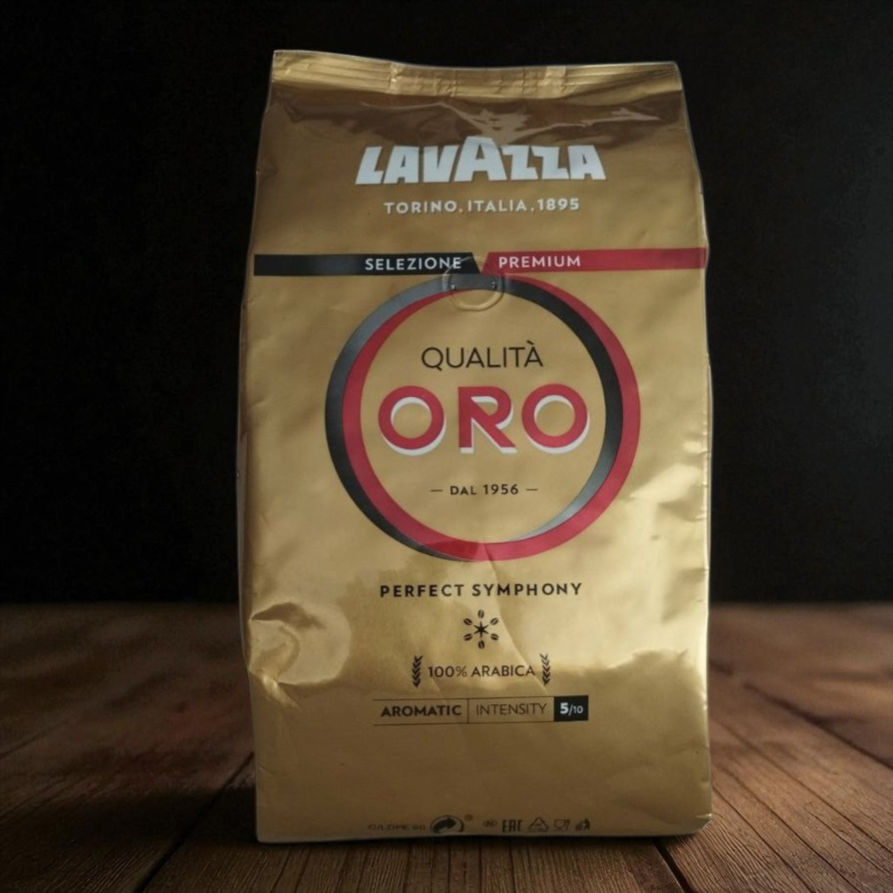 Lavazza Qualita Oro 1 кг кава в зернах Лавацца ОРО 1кг Арабіка 100%, фото 1
