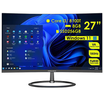 Моноблок 27" HP/Prologix ProDesk 400 G4 s1151 Core i3-8100T/ 8GB/SSD256GB Міні ПК 1 шт.